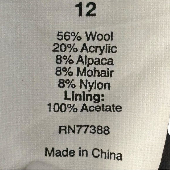 J. CREW | Wool Alpaca Double Breasted Town Coat 12 - Picture 9 of 9